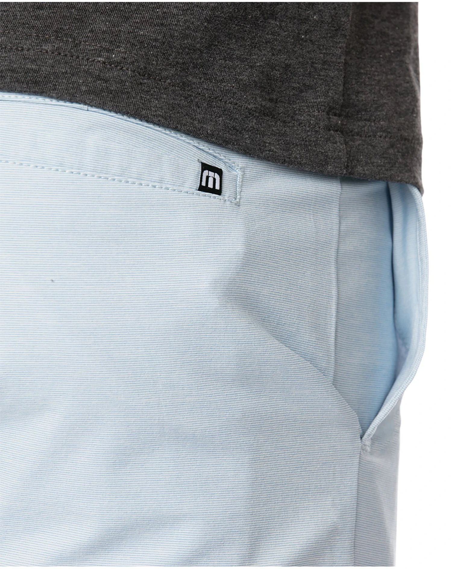 TravisMathew Men's Take Off Golf Shorts Heather Light Blue 6 TravisMathew Men's Take Off Golf Shorts Heather Light Blue - Image 4