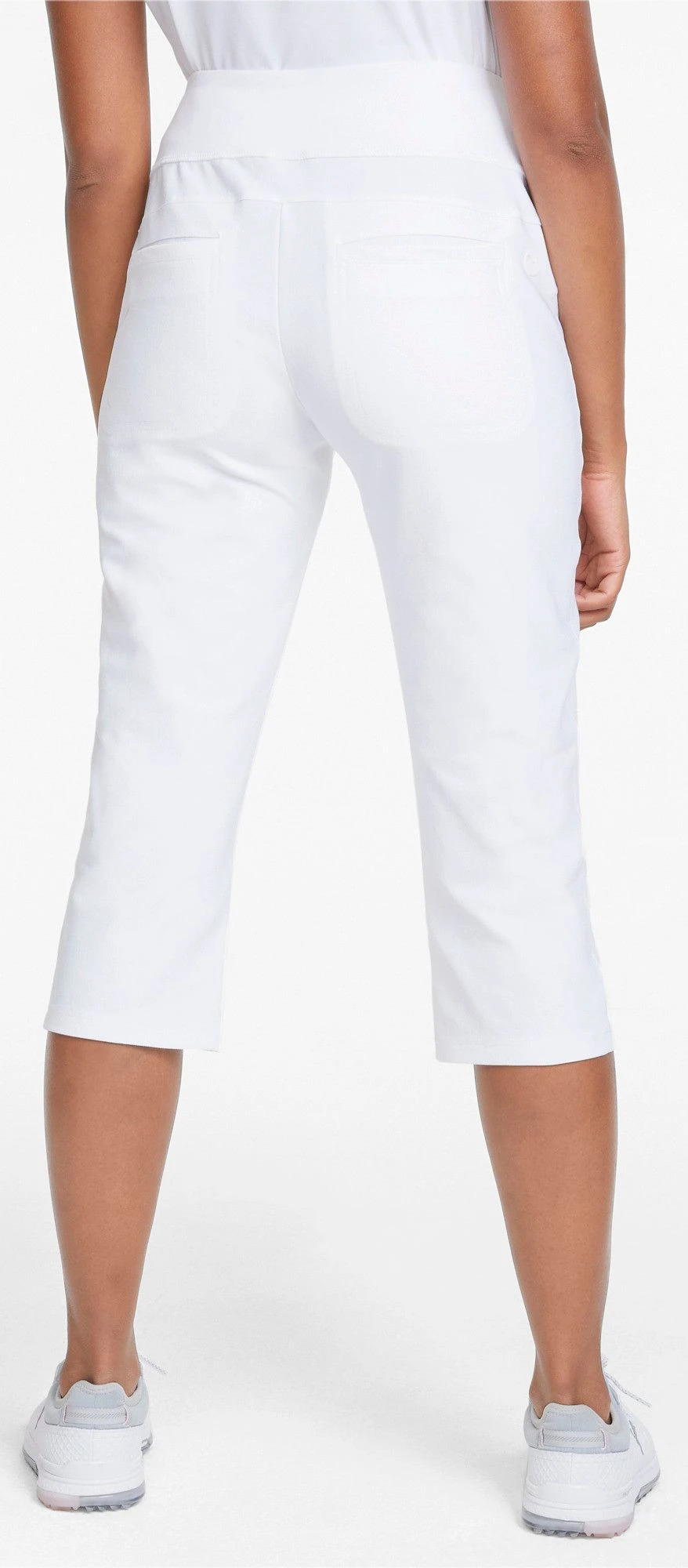 PUMA Women's PWRSHAPE Capri Golf Pants Bright White 5 PUMA Women's PWRSHAPE Capri Golf Pants Bright White - Image 3