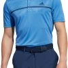 Adidas Men's Drive Chest Print Golf Polo Blue -Golf Apparel Shop unnamed file 3788