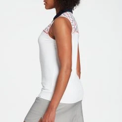 Lady Hagen Women's Windowpane Plaid Sleeveless Golf Polo Windowpane Plaid White -Golf Apparel Shop unnamed file 3919