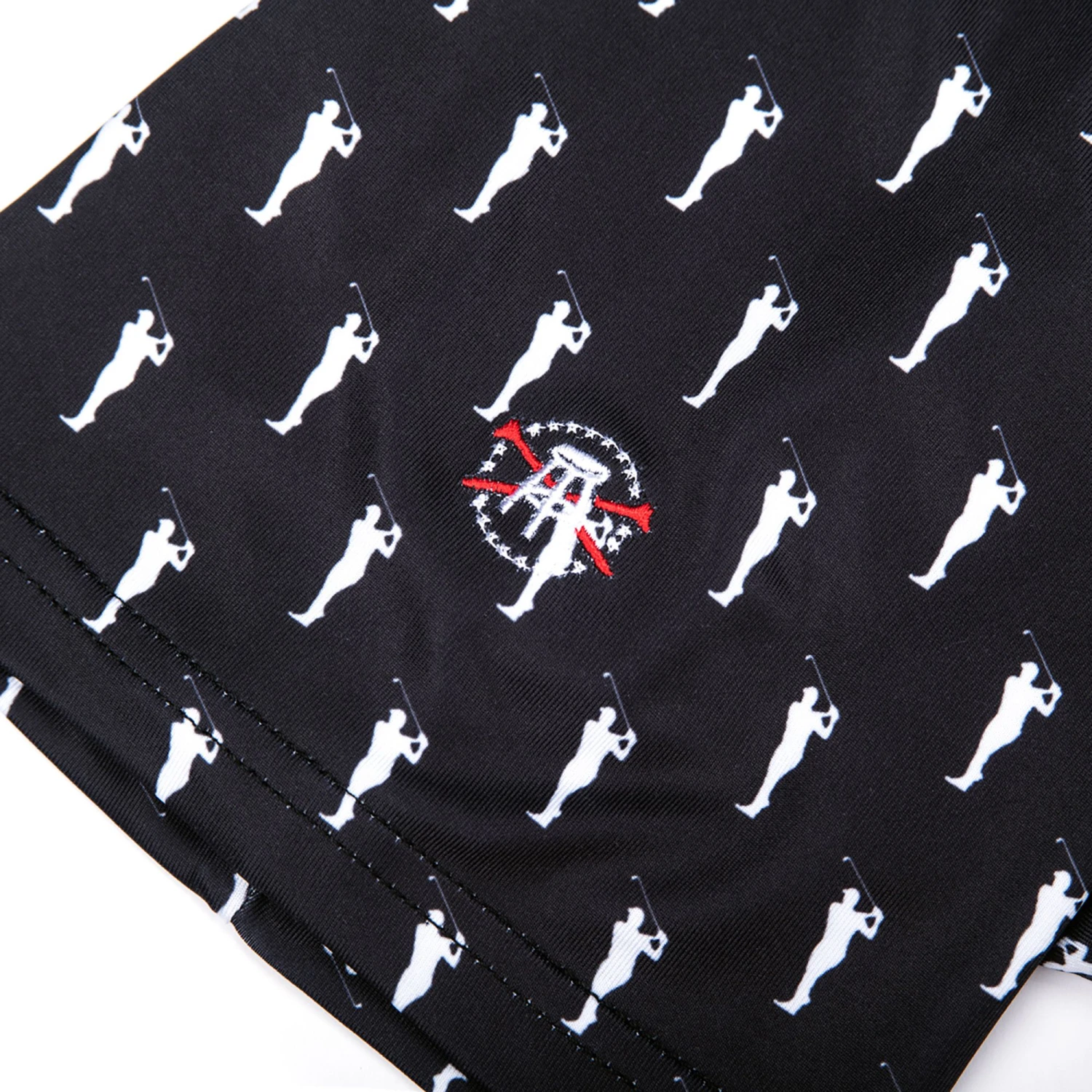 Barstool Sports Men's Ain't No Hobby Silhouette Printed Golf Polo Black 11 Barstool Sports Men's Ain't No Hobby Silhouette Printed Golf Polo Black - Image 9