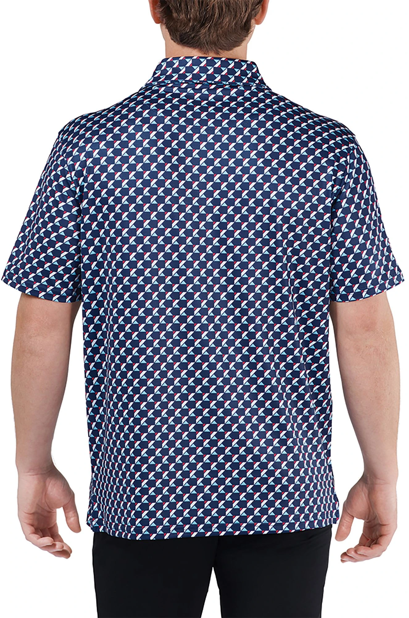 Barstool Sports Men's Ain't No Hobby K Printed Golf Polo Navy 4 Barstool Sports Men's Ain't No Hobby K Printed Golf Polo Navy - Image 2