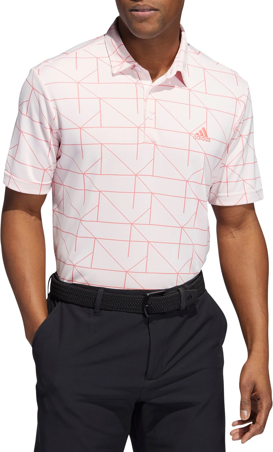 Adidas Men's Jacquard Primegreen Golf Polo Blue Rush/semi Mint Rush 3 Adidas Men's Jacquard Primegreen Golf Polo Blue Rush/semi Mint Rush