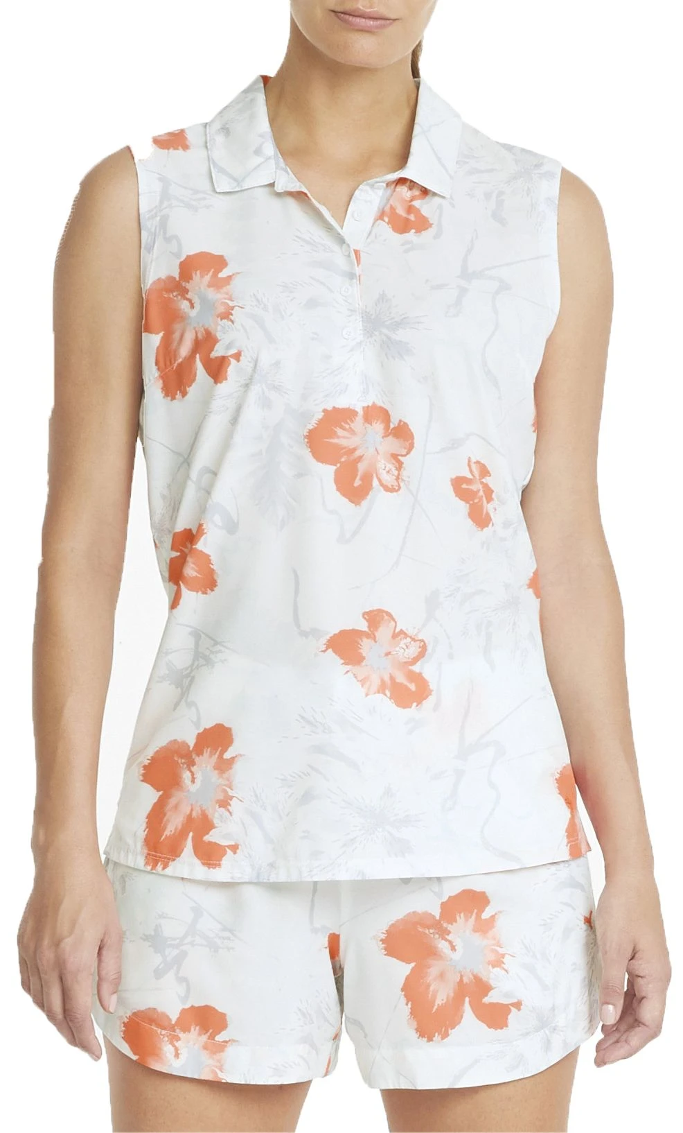 Puma Women's Nassau Sleeveless Golf Polo Puma Black/hot Coral 3 Puma Women's Nassau Sleeveless Golf Polo Puma Black/hot Coral