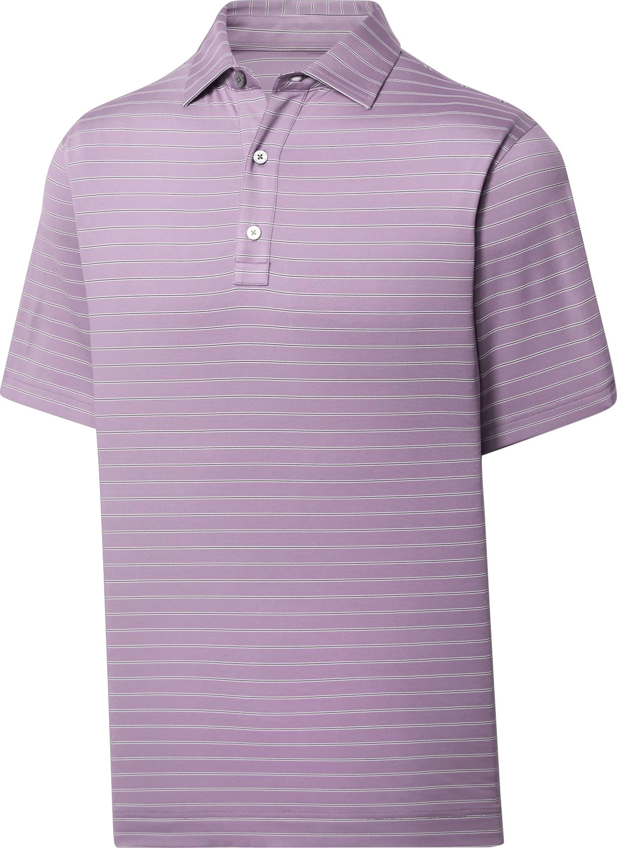 FootJoy Men's Triple Pinstripe Lisle Golf Polo Lemonade 3 FootJoy Men's Triple Pinstripe Lisle Golf Polo Lemonade