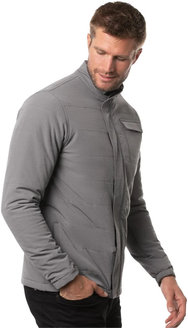 TravisMathew Men's Cabin In The Woods Fill-Zip Golf Jacket Heather Quiet Shade 5 TravisMathew Men's Cabin In The Woods Fill-Zip Golf Jacket Heather Quiet Shade - Image 3