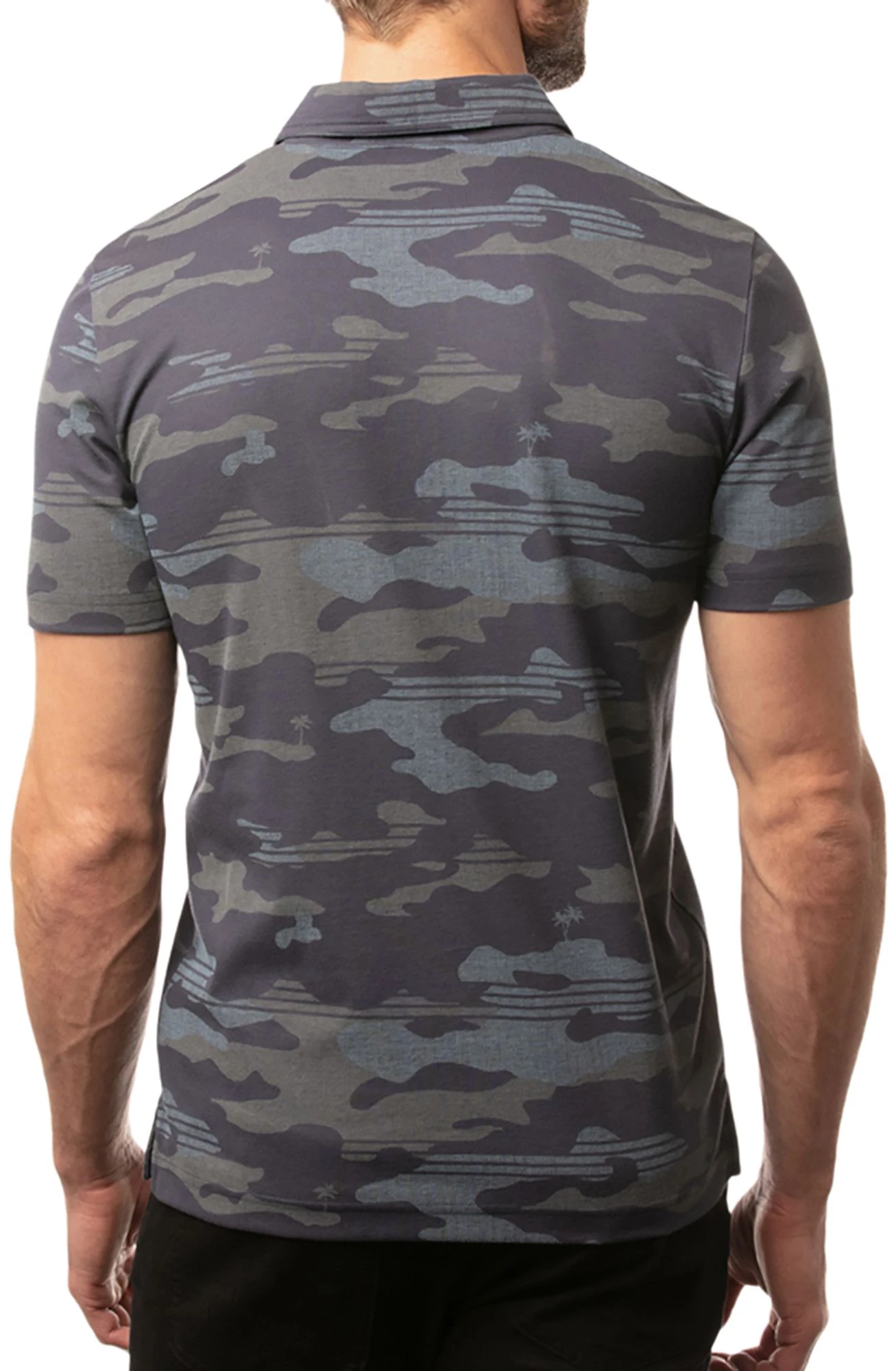 TravisMathew Men's Nip In The Air Golf Polo Blue Nights 4 TravisMathew Men's Nip In The Air Golf Polo Blue Nights - Image 2