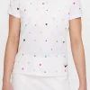 Nike Girls' Dri-FIT Victory Printed Golf Polo White