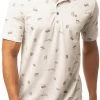 TravisMathew Men's Stolen Time Golf Polo Heather White -Golf Apparel Shop unnamed file 4132