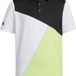 Golf Apparel Shop 22 Adidas Boys' HEAT.RDY Golf Polo Crew Navy/blue Rush/white