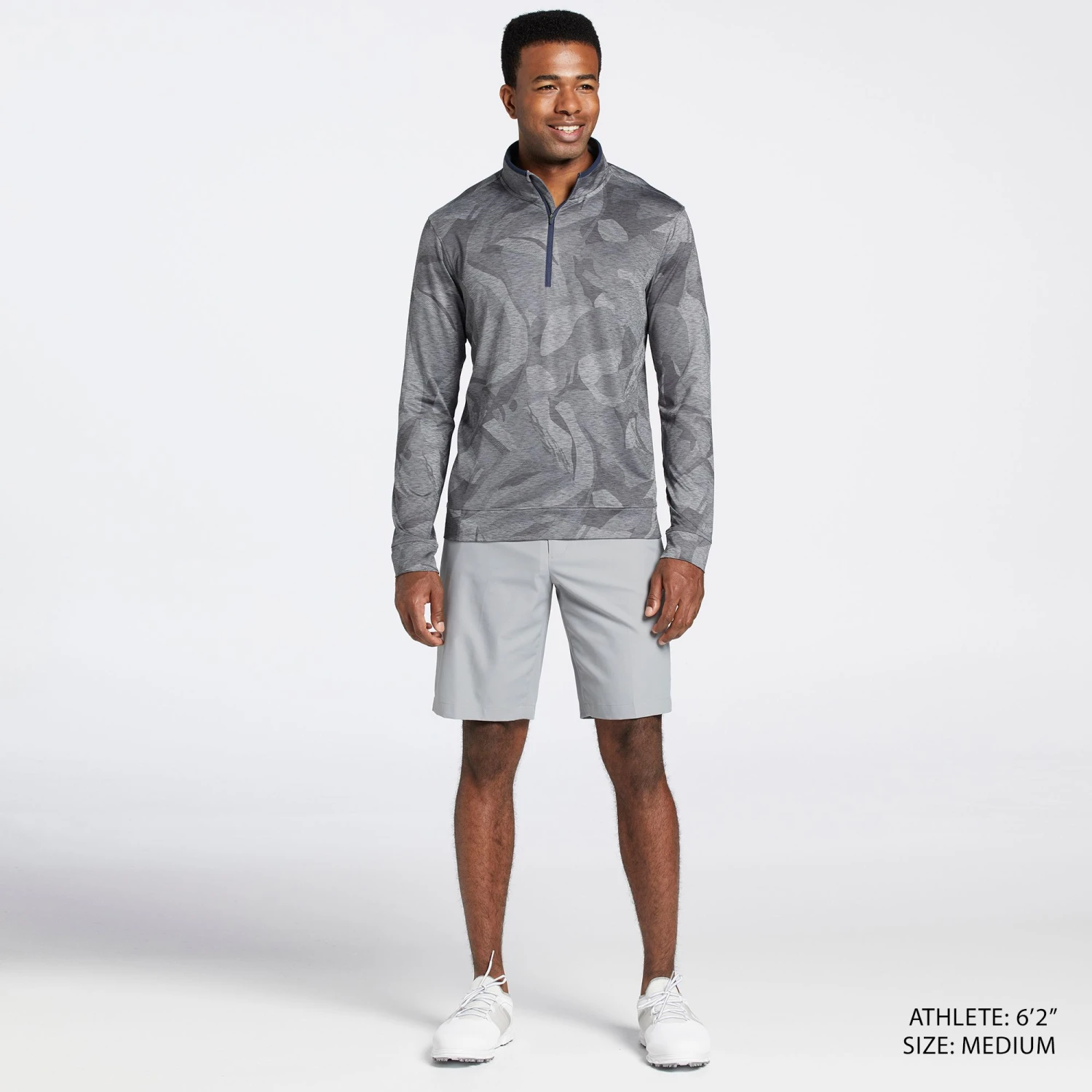 Walter Hagen Perfect 11 Lightweight ¼ Zip Golf Pullover For Men Navy/printed Navy 4 Walter Hagen Perfect 11 Lightweight ¼ Zip Golf Pullover For Men Navy/printed Navy - Image 2