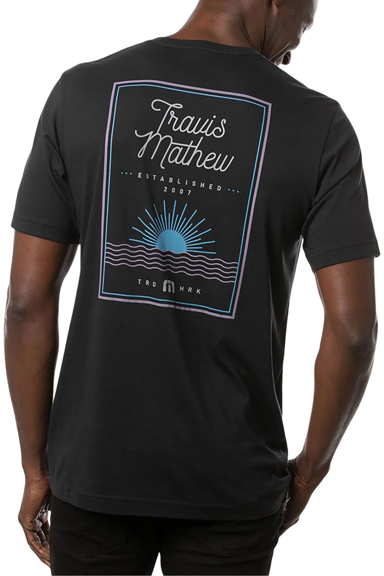 TravisMathew Men's Float Your Boat Short Sleeve Golf T-Shirt Black 5 TravisMathew Men's Float Your Boat Short Sleeve Golf T-Shirt Black - Image 3