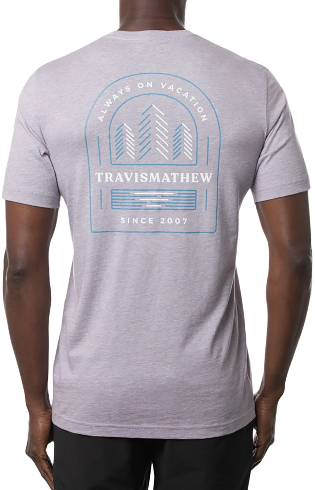 TravisMathew Men's Bird Watching Short Sleeve Golf Shirt Heather Mulled Grape 4 TravisMathew Men's Bird Watching Short Sleeve Golf Shirt Heather Mulled Grape - Image 2