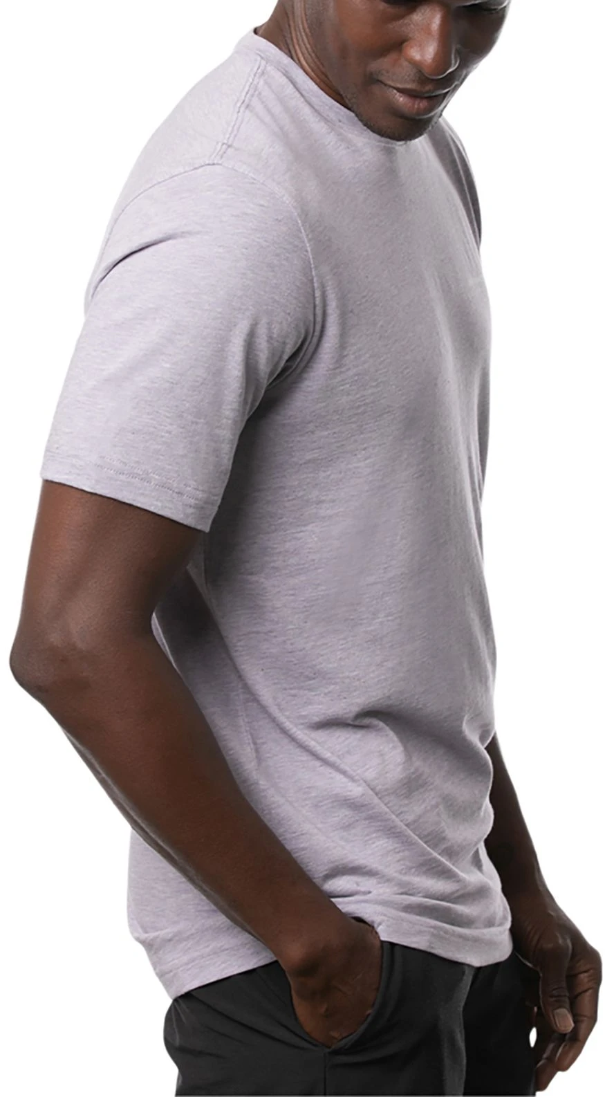 TravisMathew Men's Bird Watching Short Sleeve Golf Shirt Heather Mulled Grape 5 TravisMathew Men's Bird Watching Short Sleeve Golf Shirt Heather Mulled Grape - Image 3