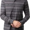TravisMathew Men's Final Approach Button-Up Flannel Golf Shirt Quiet Shade -Golf Apparel Shop unnamed file 4265