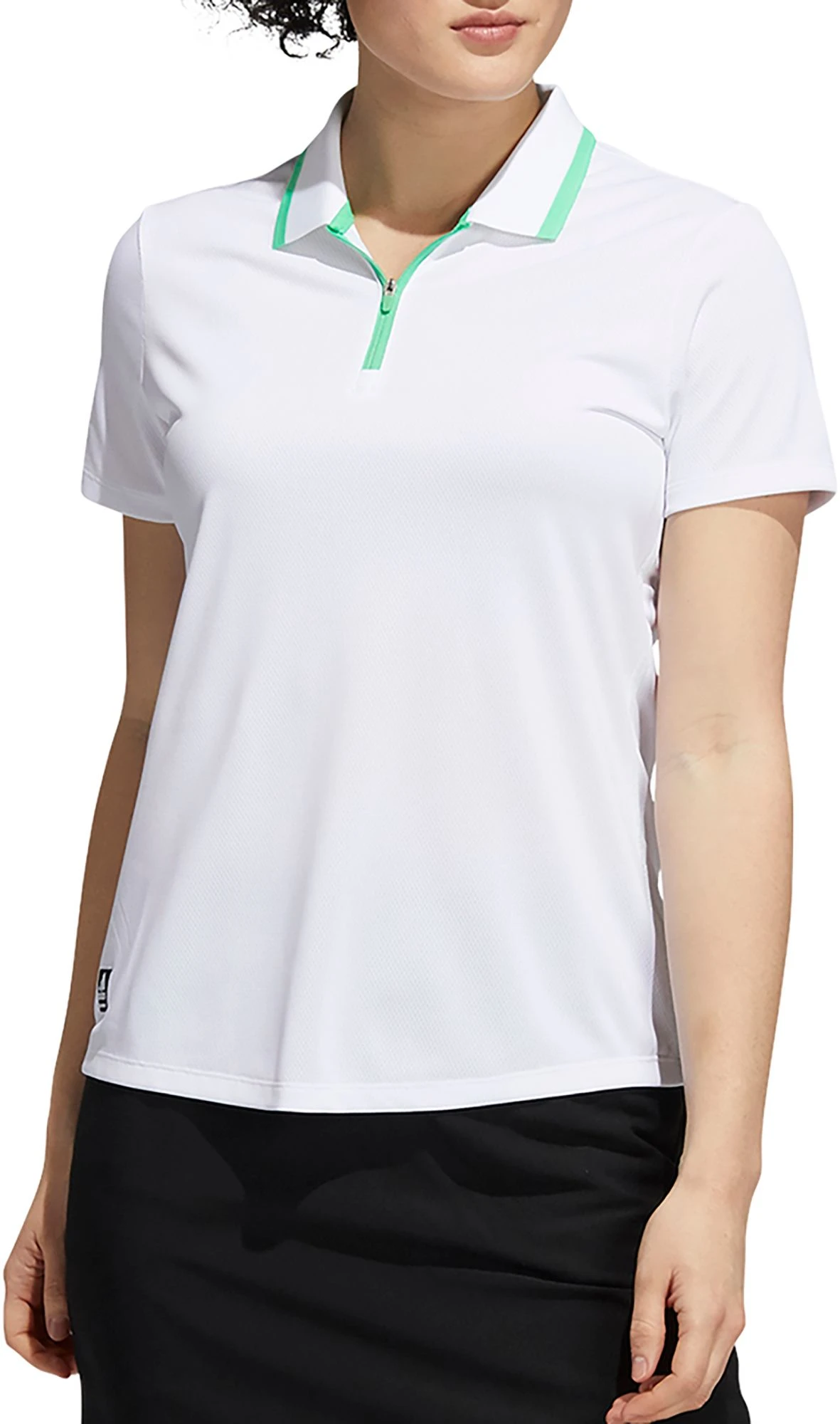 Adidas Women's Equipment Sleeve Golf Polo White 3 Adidas Women's Equipment Sleeve Golf Polo White