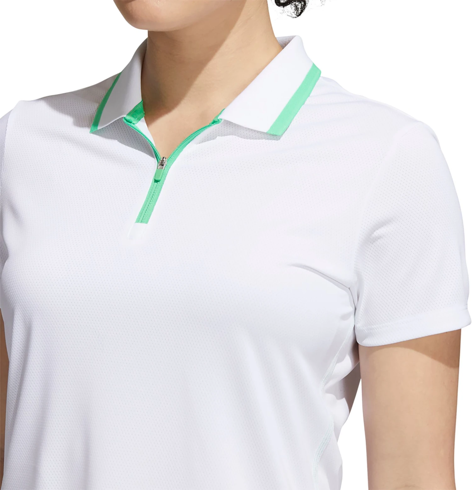 Adidas Women's Equipment Sleeve Golf Polo White 7 Adidas Women's Equipment Sleeve Golf Polo White - Image 5