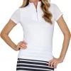 Tail Women's Nivah Short Sleeve Golf Top Chalk -Golf Apparel Shop unnamed file 4352