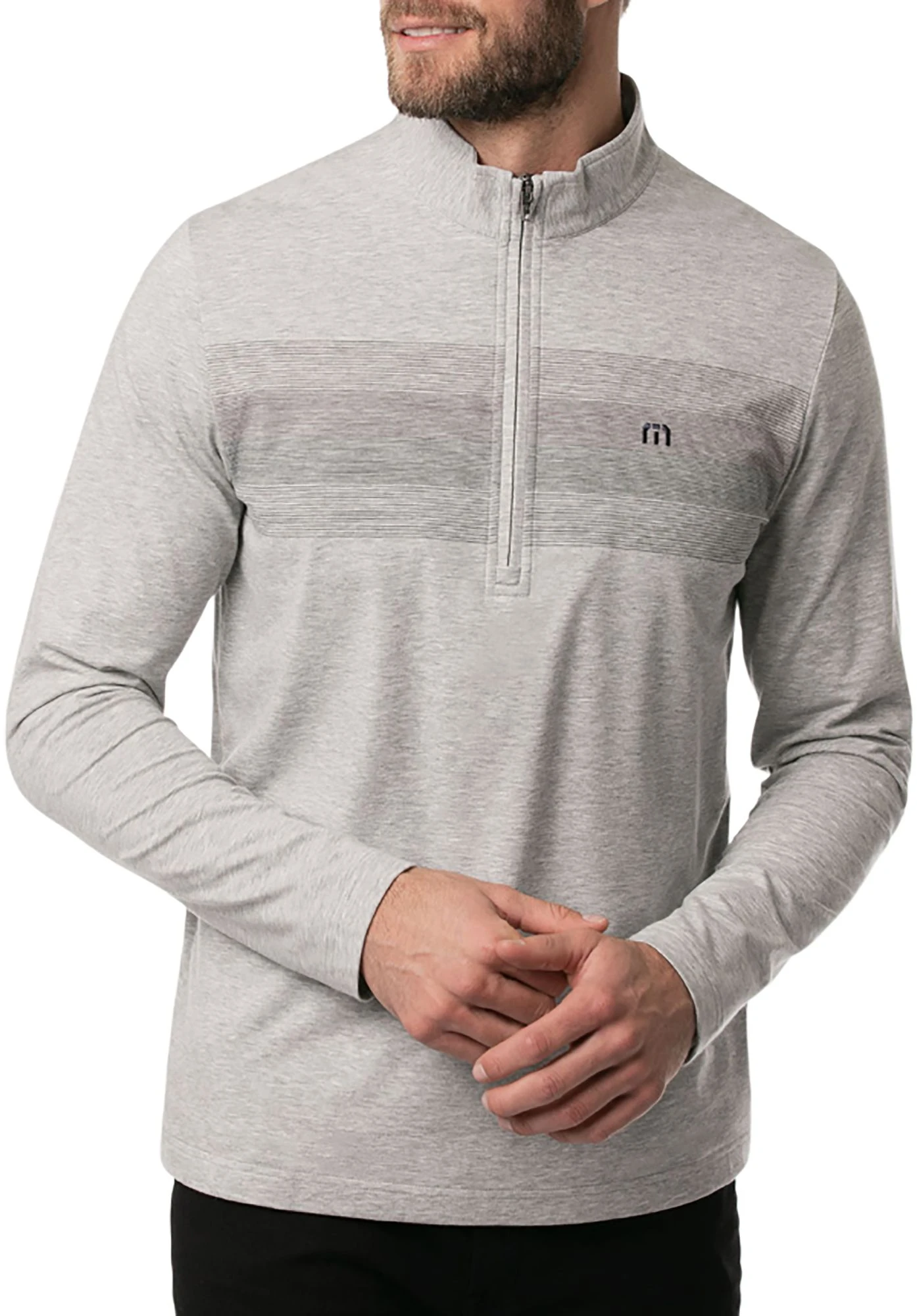 TravisMathew Men's Tequila Sunrise Hoodie Heather Grey 3 TravisMathew Men's Tequila Sunrise Hoodie Heather Grey