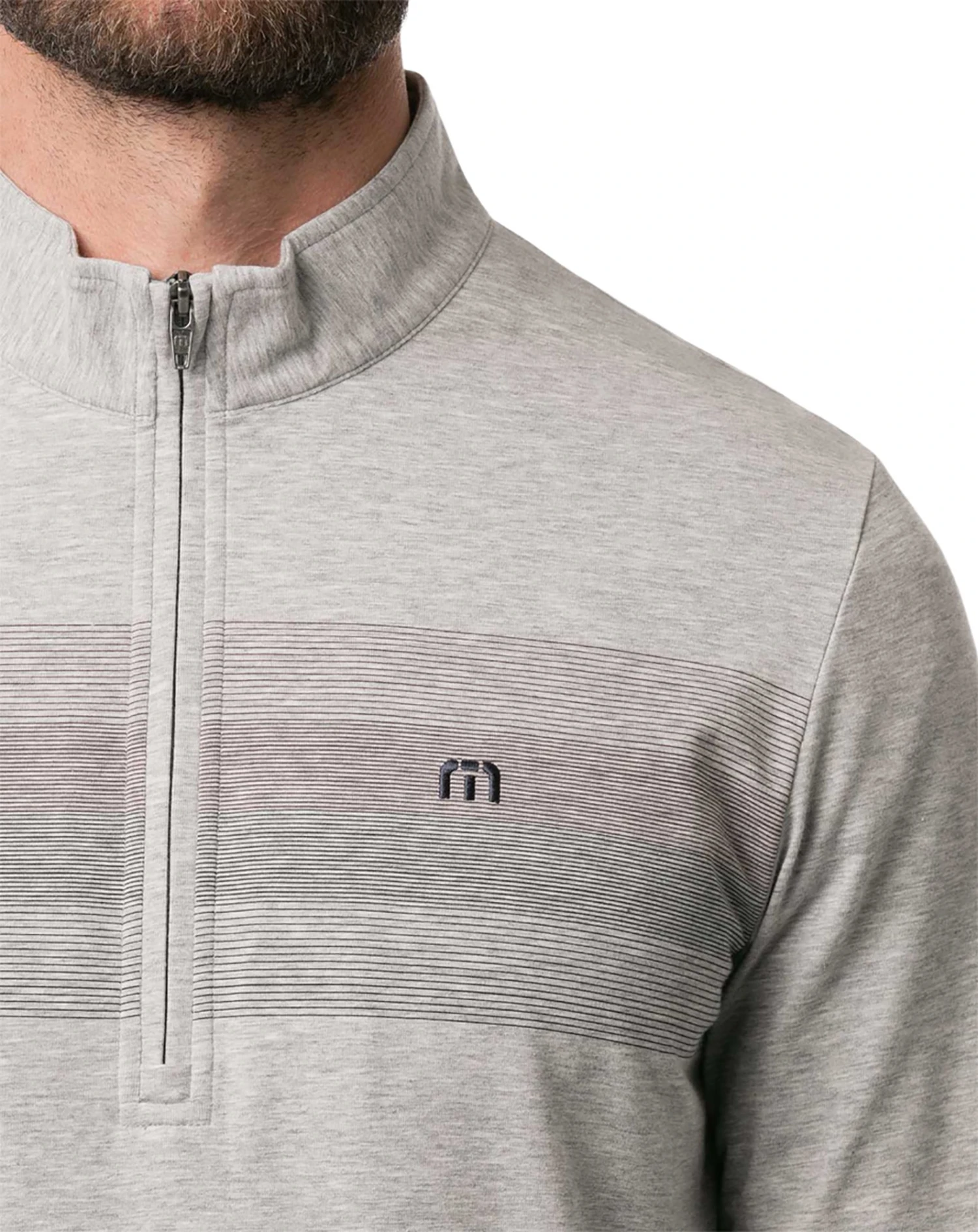 TravisMathew Men's Tequila Sunrise Hoodie Heather Grey 6 TravisMathew Men's Tequila Sunrise Hoodie Heather Grey - Image 4