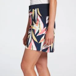 Lady Hagen Women's 17" Traditional Golf Skort Retro Leaf Dark Navy -Golf Apparel Shop unnamed file 447