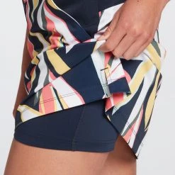 Lady Hagen Women's 17" Traditional Golf Skort Retro Leaf Dark Navy -Golf Apparel Shop unnamed file 448