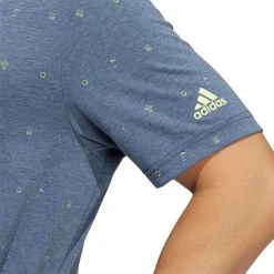 Adidas Men's All Over Print Primegreen Golf Polo Crew Navy Mel/puls Yellow 10 Adidas Men's All Over Print Primegreen Golf Polo Crew Navy Mel/puls Yellow -Golf Apparel Shop unnamed file 4509