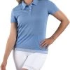 SwingDish Women's Autumn Short Sleeve Golf Top Blue -Golf Apparel Shop unnamed file 4544