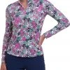 EP Pro Women's Retro Cluster Floral Print Golf Pullover White Multi -Golf Apparel Shop unnamed file 4627