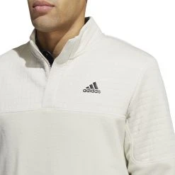 Adidas Men's DWR Colorblock Golf 1/4 Zip Clear Brown -Golf Apparel Shop unnamed file 464