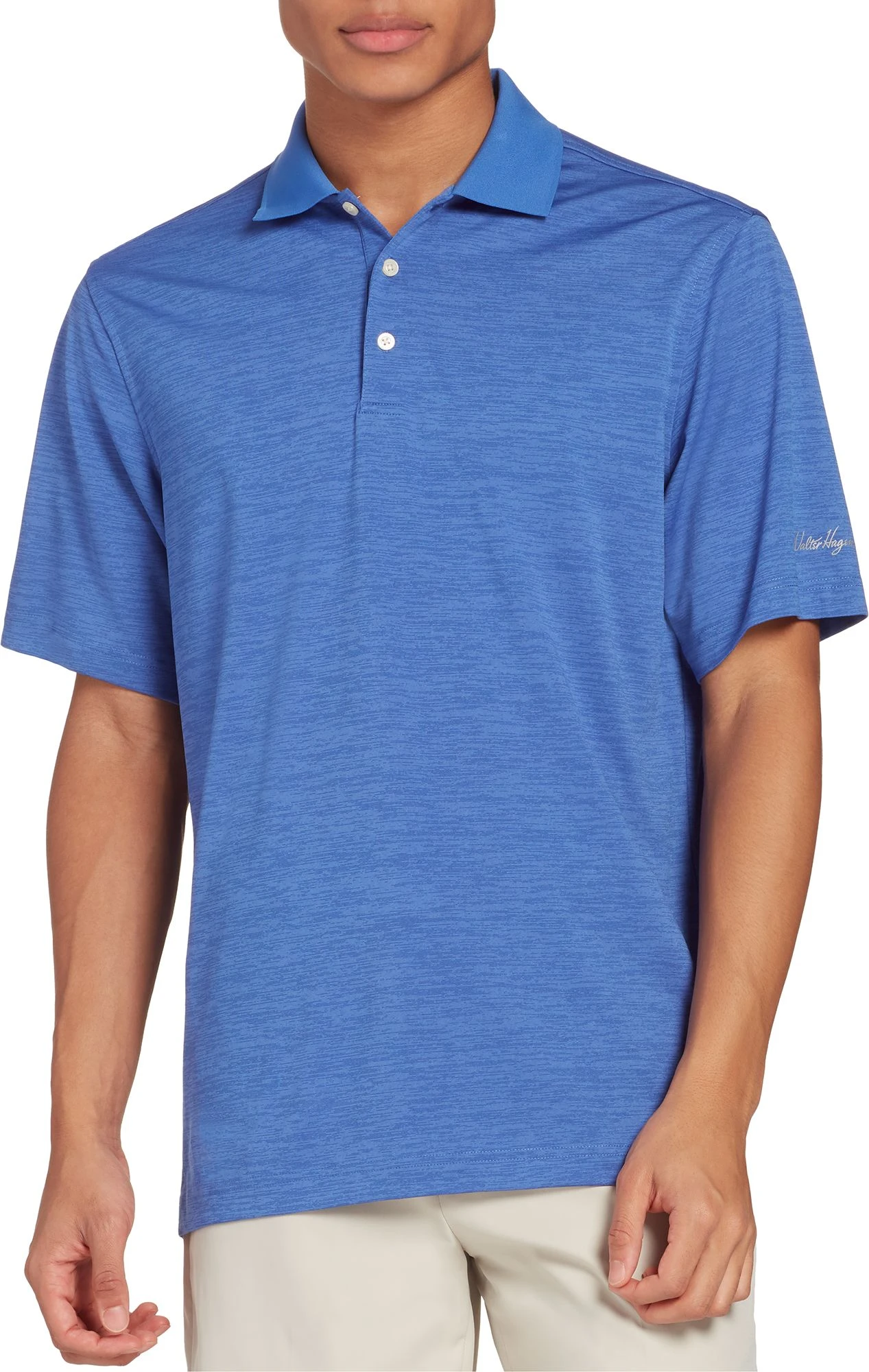 Walter Hagen Men's Core Space Dye Golf Polo Raspberry Sherbet 4 Walter Hagen Men's Core Space Dye Golf Polo Raspberry Sherbet - Image 2