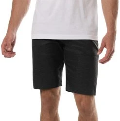 TravisMathew Men's Marshland Hybrid Golf Shorts Black