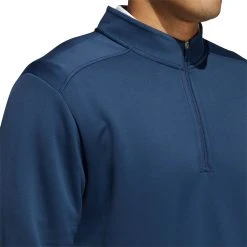 Adidas Men's Club Recycled Polyester 1/4 Zip Golf Pullover Crew Navy -Golf Apparel Shop unnamed file 473