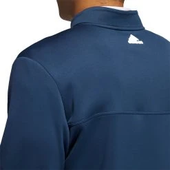 Adidas Men's Club Recycled Polyester 1/4 Zip Golf Pullover Crew Navy -Golf Apparel Shop unnamed file 474