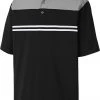 FootJoy Men's Heather Colorblock Lisle Golf Polo Charcoal/black/white -Golf Apparel Shop unnamed file 4817