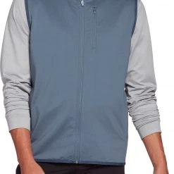 Walter Hagen Mens' Perfect 11 Knit Full Zip Vest Ashen Grey