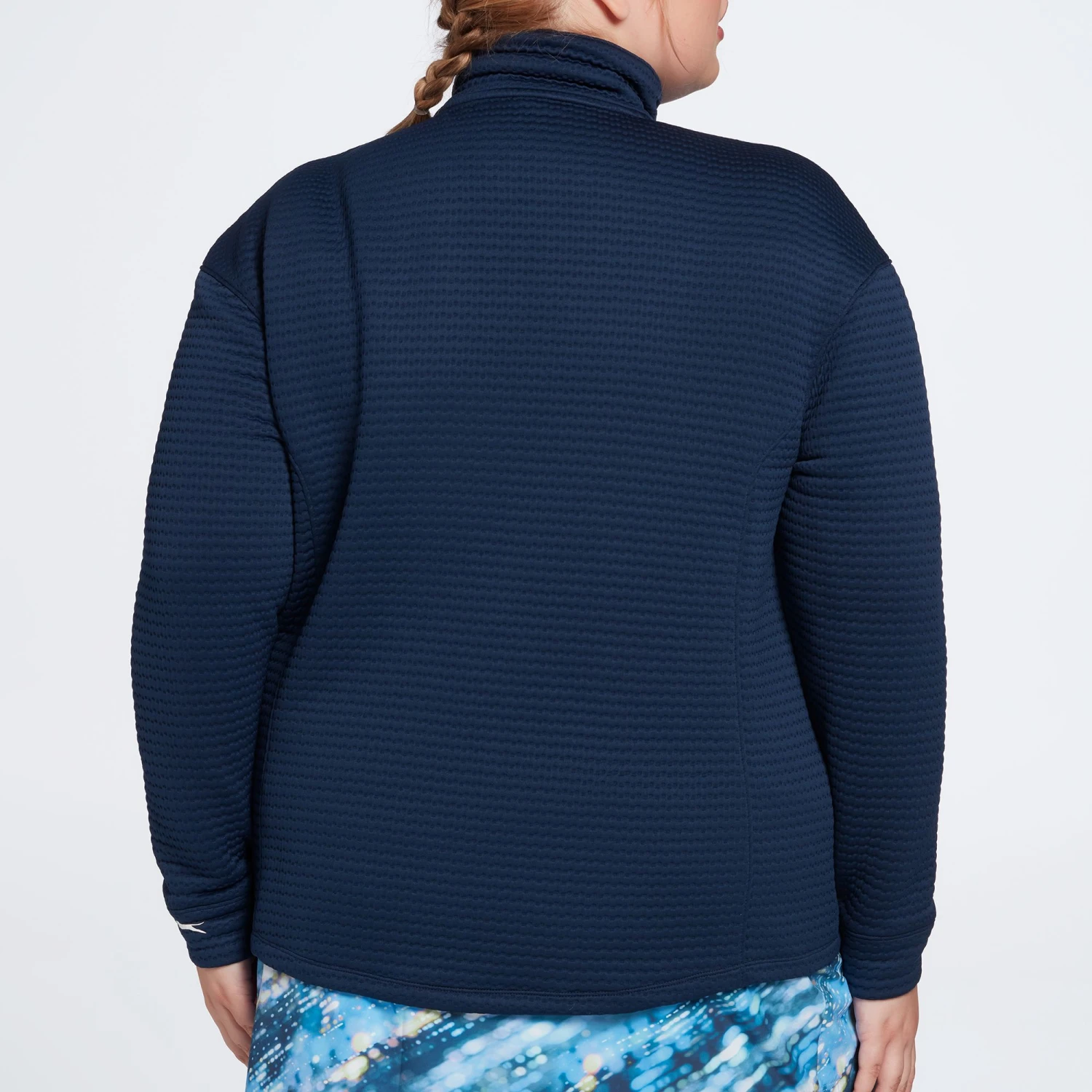 Slazenger Women's Embossed Full Zip Golf Jacket Navy 9 Slazenger Women's Embossed Full Zip Golf Jacket Navy - Image 7