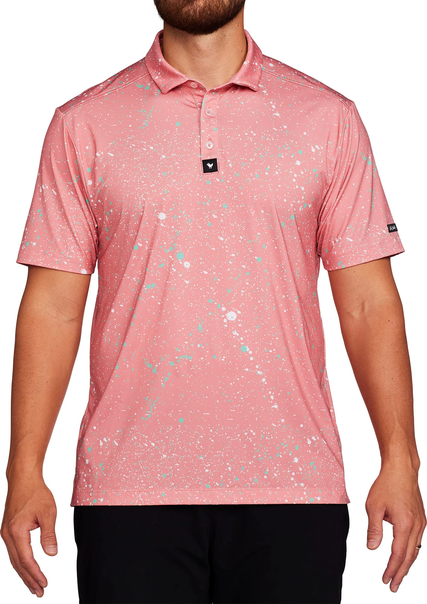 Bad Birdie Men's Paint Splatter 2: The Sequel Golf Polo 3 Bad Birdie Men's Paint Splatter 2: The Sequel Golf Polo