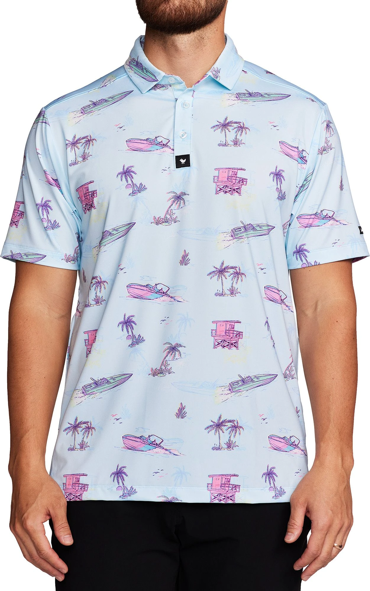 Bad Birdie Yacht Rock Golf Polo For Men 3 Bad Birdie Yacht Rock Golf Polo For Men