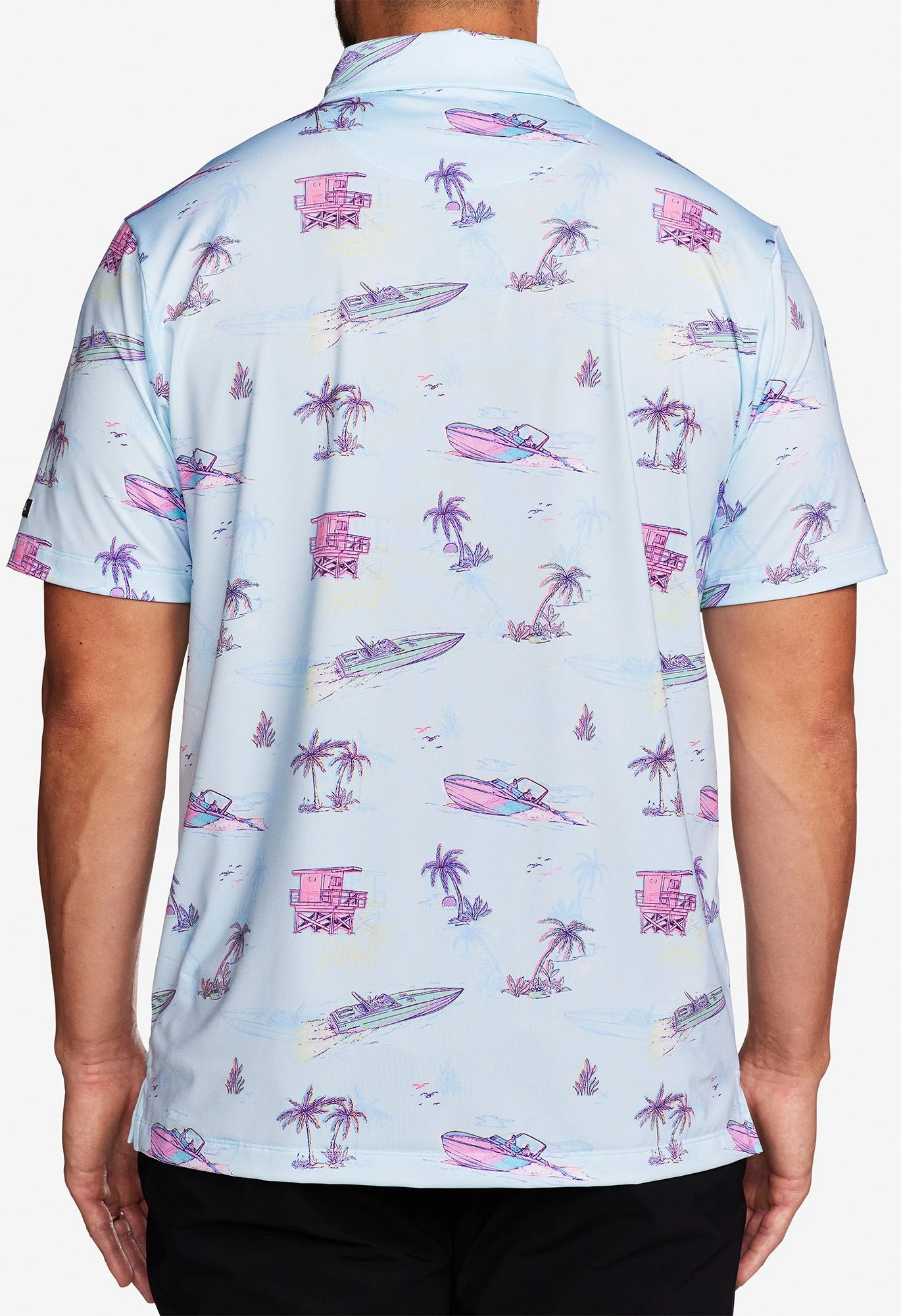 Bad Birdie Yacht Rock Golf Polo For Men 4 Bad Birdie Yacht Rock Golf Polo For Men - Image 2