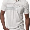 TravisMathew Men's Timmy Golf Polo Heather White -Golf Apparel Shop unnamed file 4879