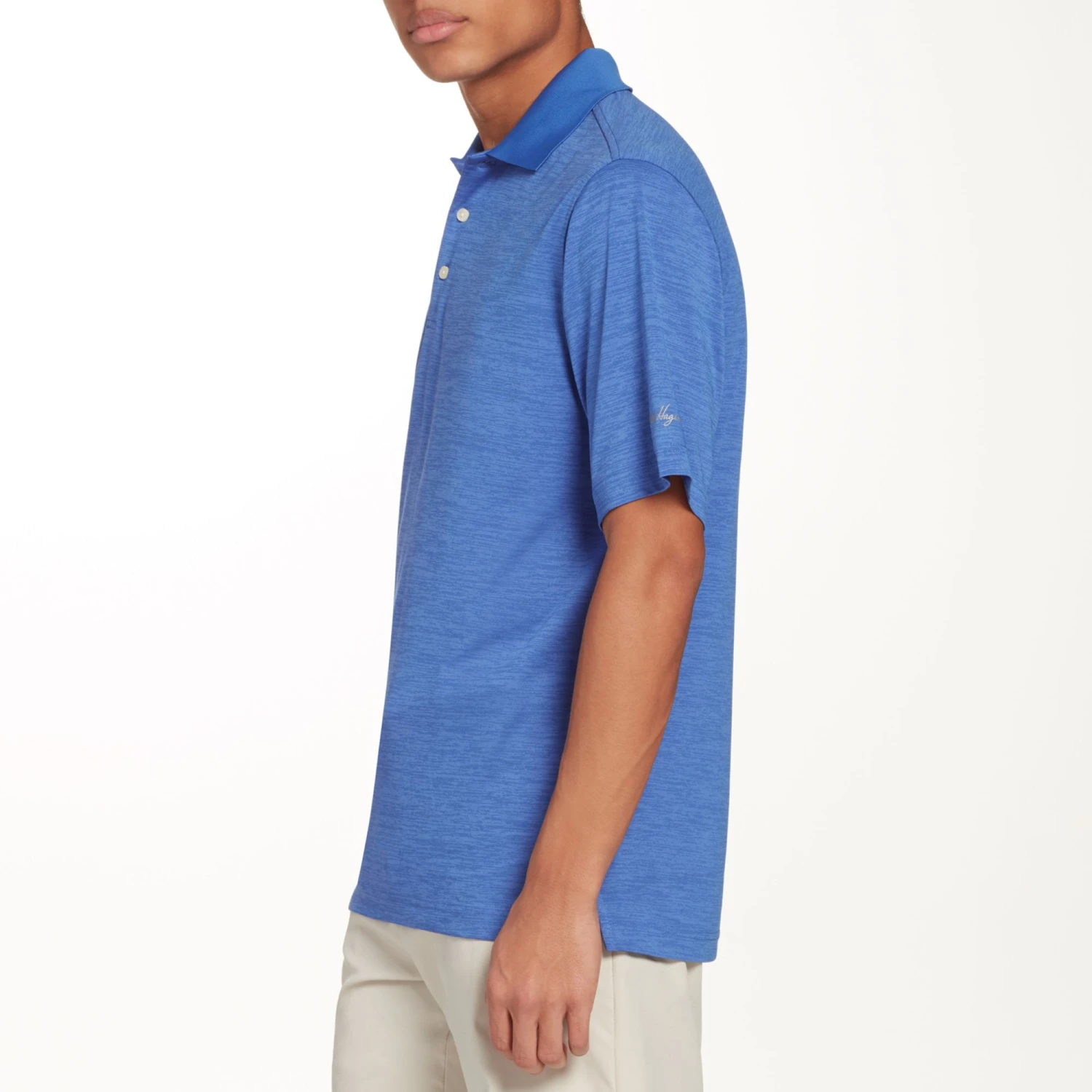 Walter Hagen Men's Core Space Dye Golf Polo Raspberry Sherbet 6 Walter Hagen Men's Core Space Dye Golf Polo Raspberry Sherbet - Image 4