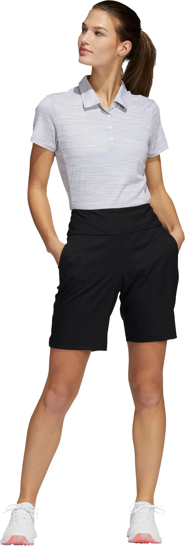 Adidas Women's Ultimate365 Modern Bermuda Golf Shorts Black 4 Adidas Women's Ultimate365 Modern Bermuda Golf Shorts Black - Image 2