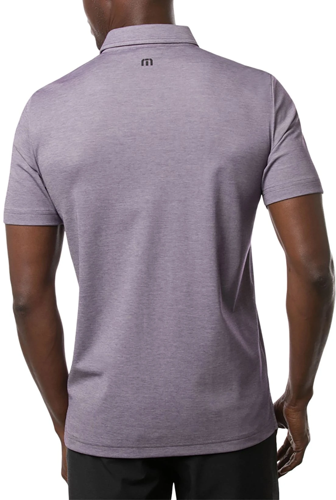 TravisMathew Men's Aboat Time Golf Polo Heather Mulled Grape 4 TravisMathew Men's Aboat Time Golf Polo Heather Mulled Grape - Image 2