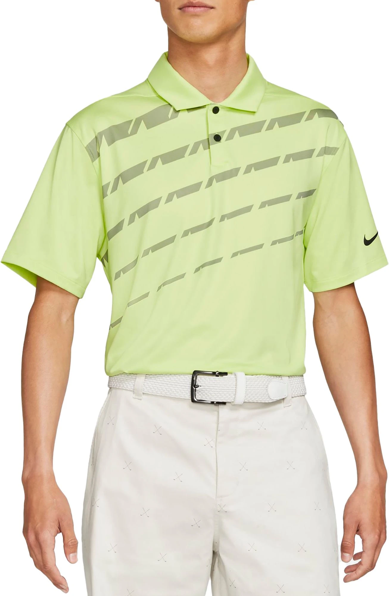 Nike Men's Dri-Fit UV Vapor Graphic Golf Polo White 3 Nike Men's Dri-Fit UV Vapor Graphic Golf Polo White