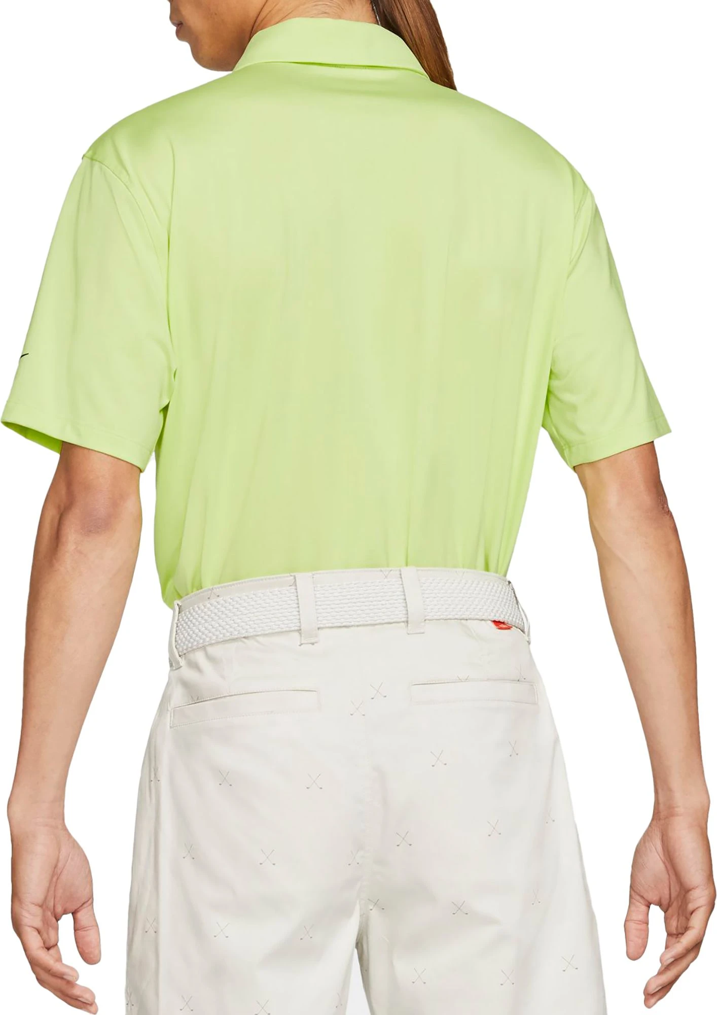 Nike Men's Dri-Fit UV Vapor Graphic Golf Polo White 5 Nike Men's Dri-Fit UV Vapor Graphic Golf Polo White - Image 3