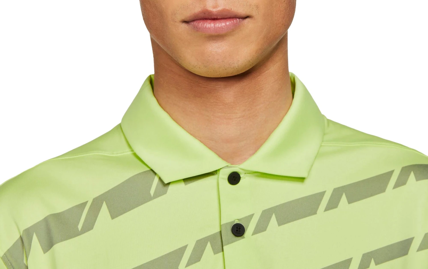 Nike Men's Dri-Fit UV Vapor Graphic Golf Polo White 6 Nike Men's Dri-Fit UV Vapor Graphic Golf Polo White - Image 4