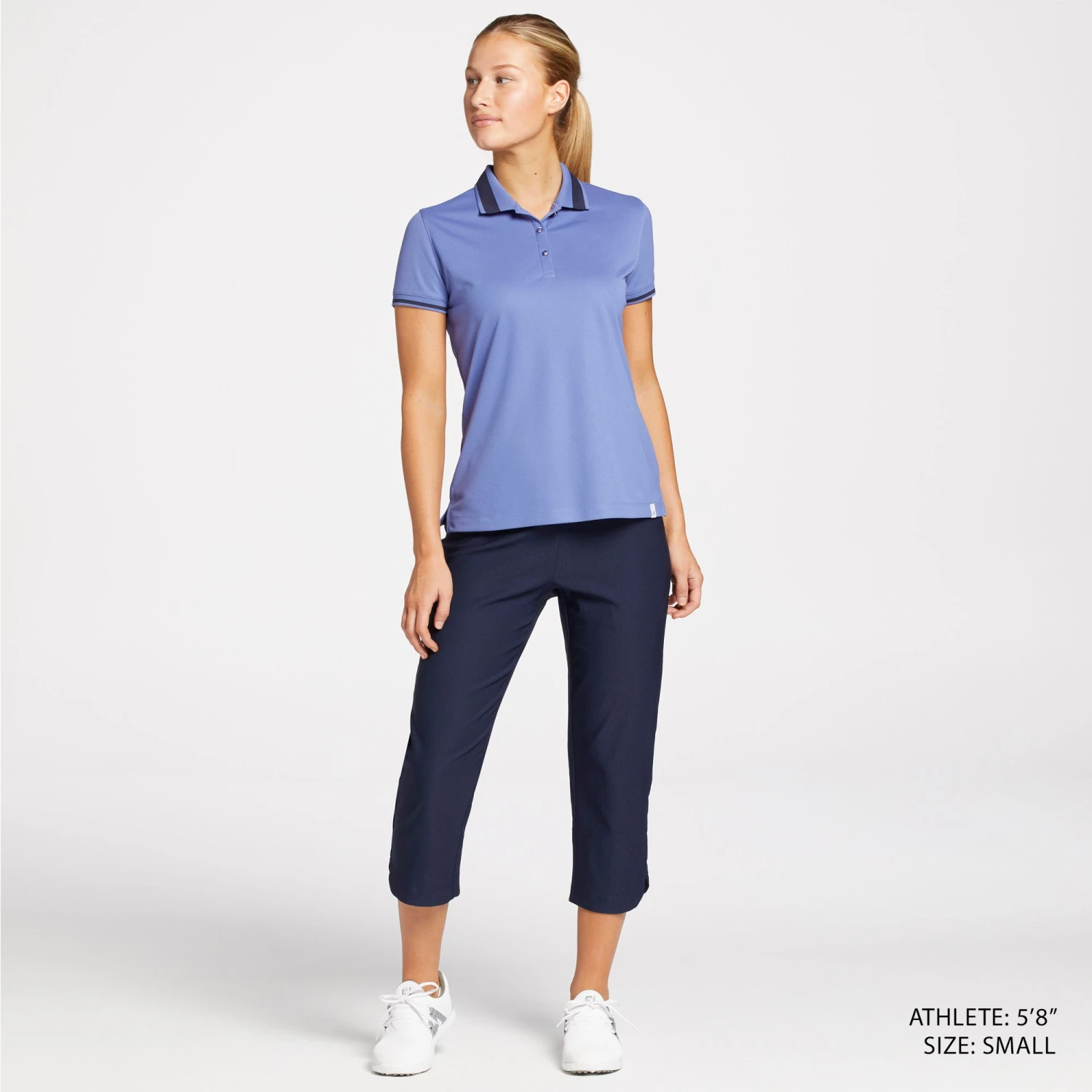 Lady Hagen Women's Tummy Control Capri Golf Pants Dark Navy 4 Lady Hagen Women's Tummy Control Capri Golf Pants Dark Navy - Image 2