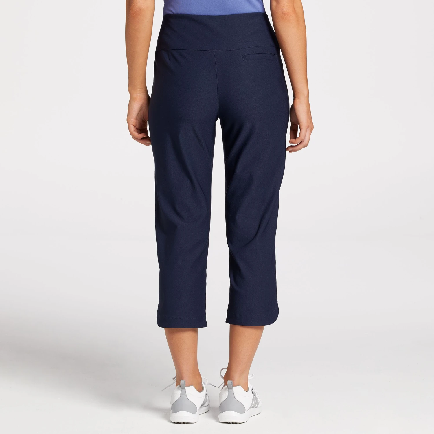 Lady Hagen Women's Tummy Control Capri Golf Pants Dark Navy 5 Lady Hagen Women's Tummy Control Capri Golf Pants Dark Navy - Image 3