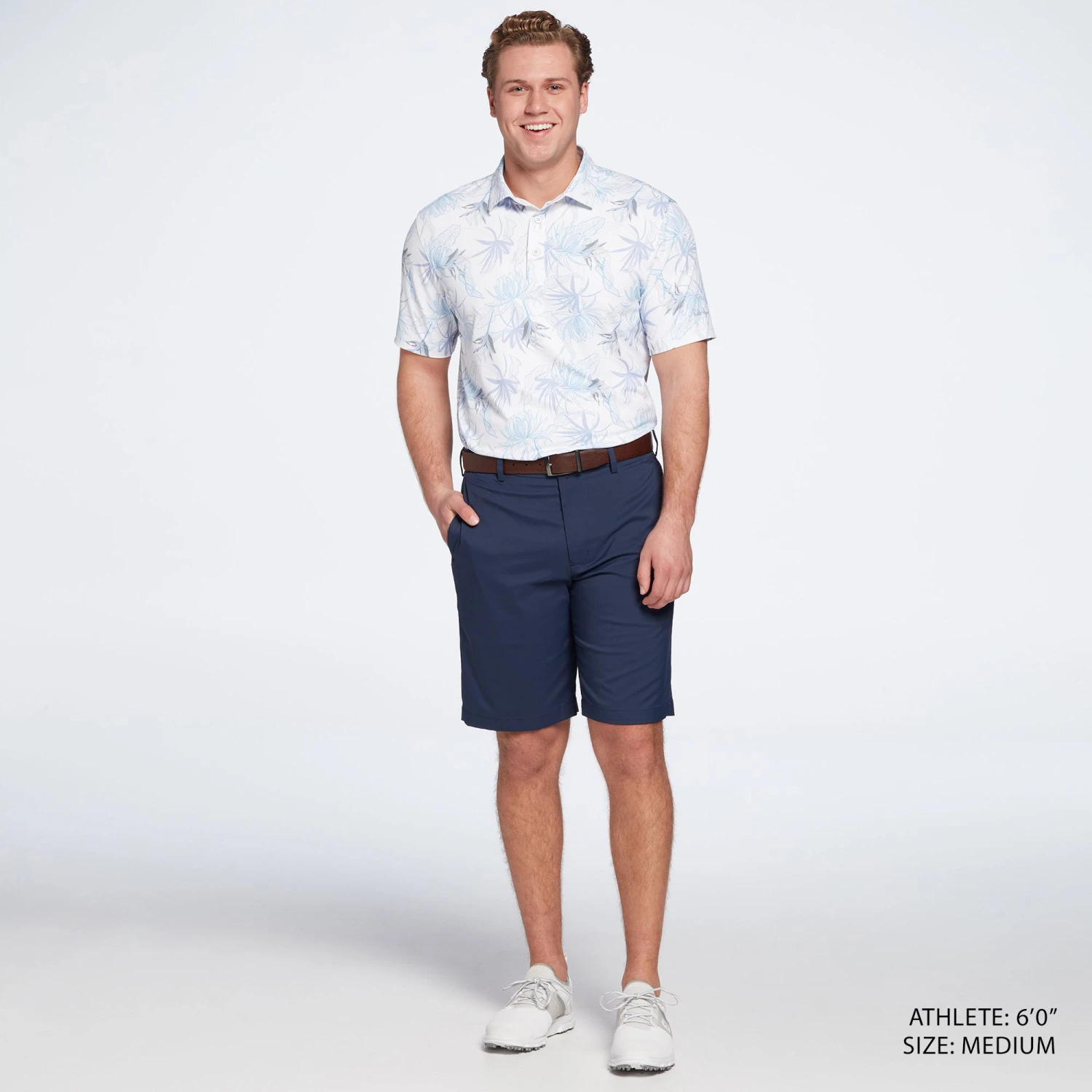 Walter Hagen Men's Perfect 11 Paradise Print Golf Polo Paradise Monument Grey 5 Walter Hagen Men's Perfect 11 Paradise Print Golf Polo Paradise Monument Grey - Image 3